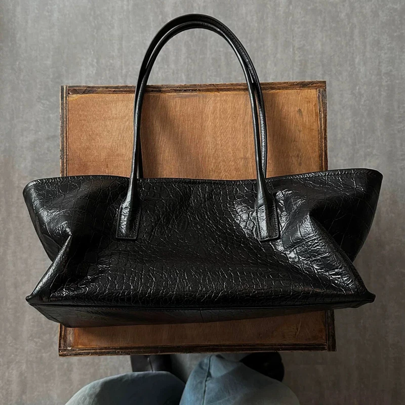 Luxury Bags Tote - Borsa a Tracolla Retrò con Motivo